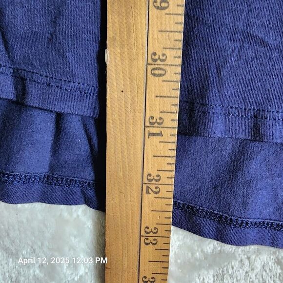 LuLaRoe Women's Top 2XL Perfect T Navy Short Sleeve Swing Bottom Tunic T Shirt - Picture 5 of 6